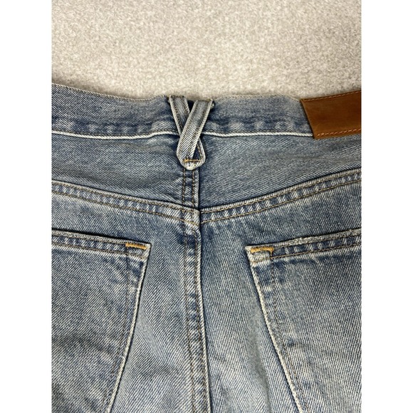 J Crew Slouchy Boyfriend Jeans Medium Blue‎ Distressed Ripped Knees Size 26 - Picture 13 of 15